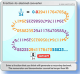 Interactive: Fraction-to-decimal converter